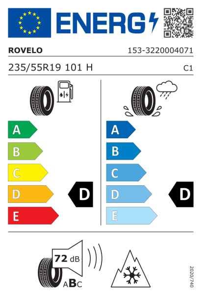 Rovelo RWS-677 235/55 R19 101H Eurolabel