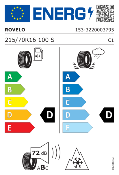 Rovelo RWS-677 215/70 R16 100S Eurolabel