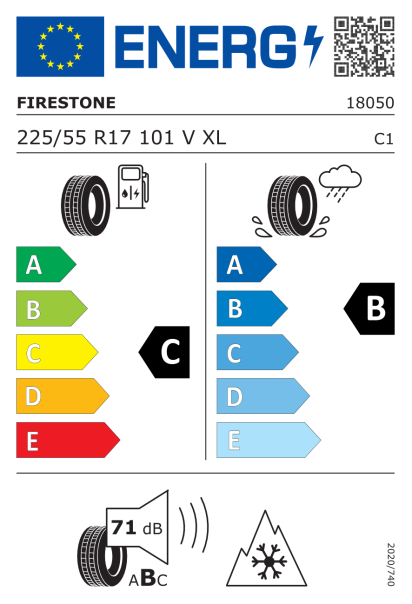 Firestone Winterhawk 4 225/55 R17 101V XL Eurolabel