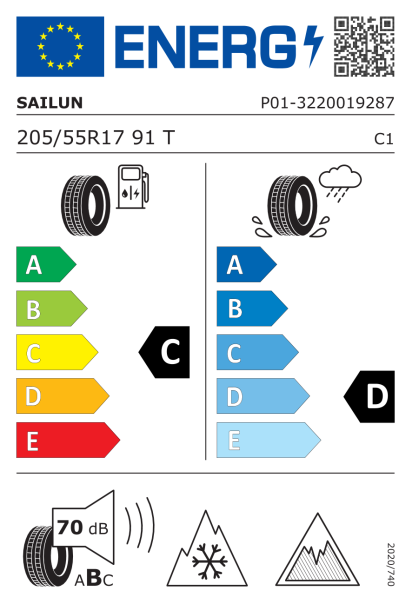 Sailun Ice Blazer Arctic 205/55 R17 91T Eurolabel