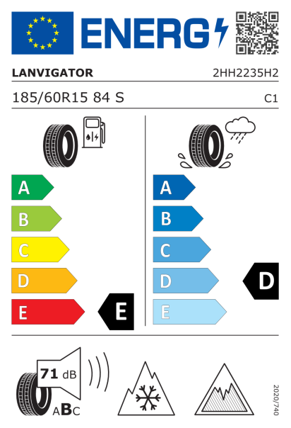 Lanvigator IceLandMax 185/60 R15 84S Eurolabel