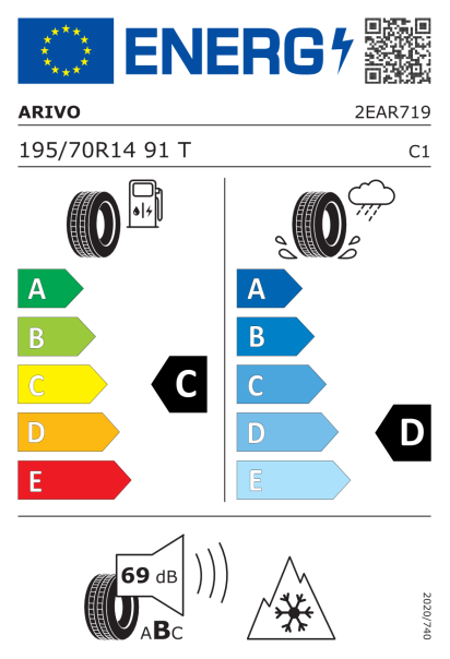 Arivo Winmaster PROX ARW3 195/70 R14 91T Eurolabel