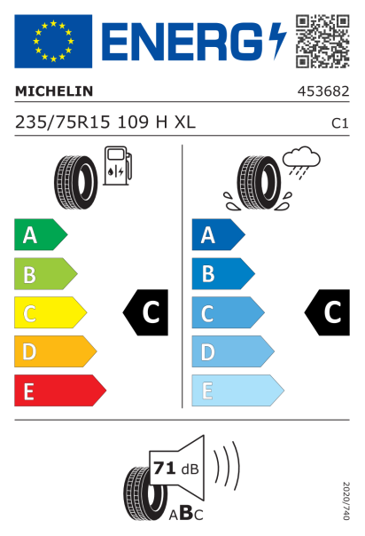 Michelin Latitude Cross 235/75 R15 109H XL Eurolabel