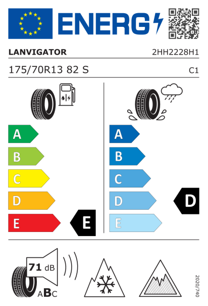 Lanvigator IceLandMax 175/70 R13 82S Eurolabel