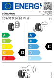 Tourador X Speed TU2 235/35 R20 92W XL Eurolabel