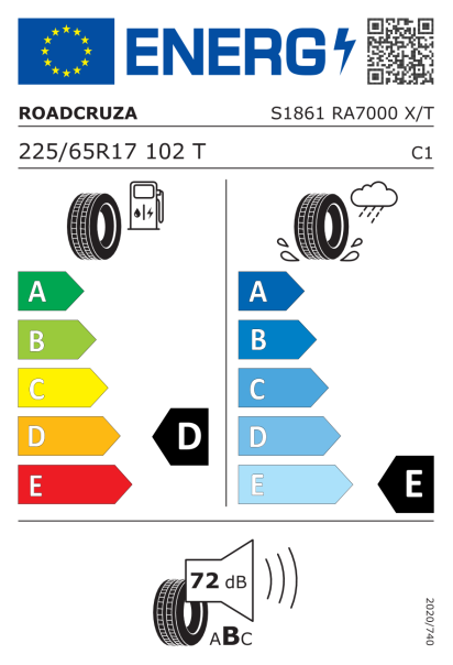 Roadcruza RA7000 X/T 225/65 R17 102T Eurolabel