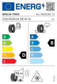 Berlin All Season 1 235/45 R18 98W XL Eurolabel