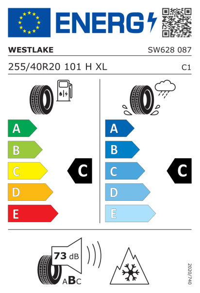 Westlake SW628 255/40 R20 101H XL Eurolabel