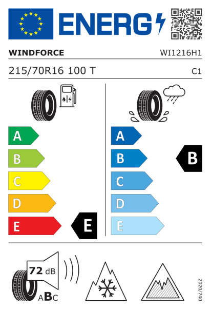 Windforce Snowblazer 215/70 R16 100T Eurolabel